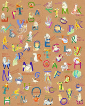 P036 Vd2 Komar Animals A Z Carta Da Parati In Tessuto Non Tessuto 200X250cm 2 Strisce | Yourdecoration.it