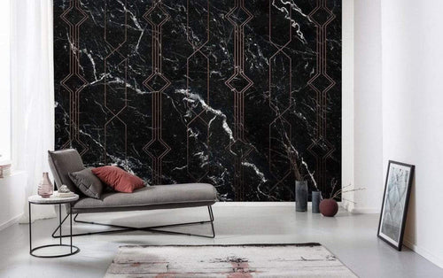 P040 Vd4 Komar Marble Black Carta Da Parati In Tessuto Non Tessuto 400X250cm 4 Strisce Ambiente_6Bbbde46 4160 4Fec 8738 E69Cd116203C | Yourdecoration.it