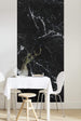 P041 Vd1 Komar Marble Nero Carta Da Parati In Tessuto Non Tessuto 100X250cm 1 Baan Ambiente | Yourdecoration.it