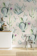 P045A Vd2 Komar Cactus Rose Carta Da Parati In Tessuto Non Tessuto 200X250cm 2 Strisce Ambiente | Yourdecoration.it