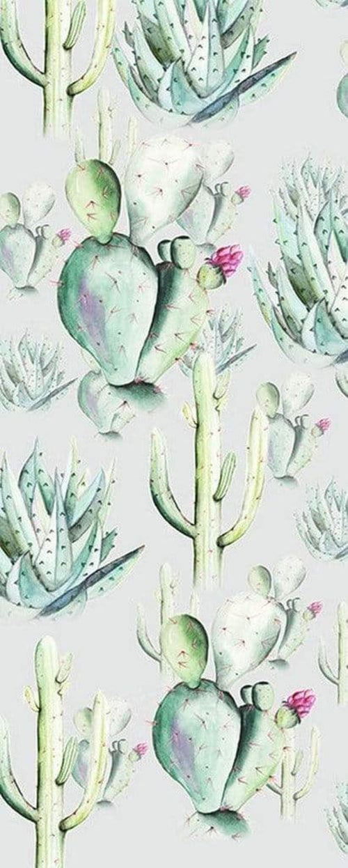 P045B Vd1 Komar Cactus Grey Carta Da Parati In Tessuto Non Tessuto 100X250cm 1 Baan | Yourdecoration.it