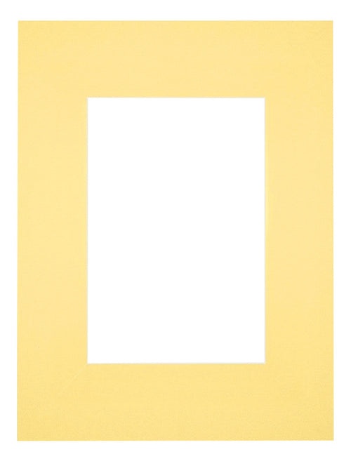 Passepartout Dimensione Cornice 18x24 cm - Formato Immagine 10x15 cm - Giallo