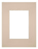 Passepartout Dimensione Cornice 18x24 cm - Formato Immagine 10x15 cm - Beige