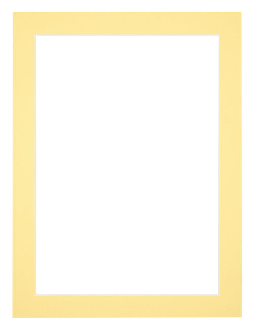 Passepartout Dimensione Cornice 18x24 cm - Formato Immagine 12x18 cm - Giallo