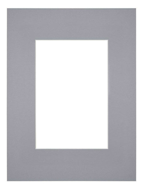 Passepartout Dimensione Cornice 18x24 cm - Formato Immagine 10x15 cm - Grigio