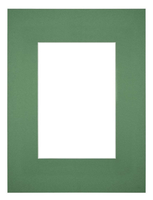 Passepartout Dimensione Cornice 18x24 cm - Formato Immagine 10x15 cm - Foresta Verde