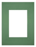 Passepartout Dimensione Cornice 18x24 cm - Formato Immagine 10x15 cm - Foresta Verde