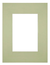 Passepartout Dimensione Cornice 18x24 cm - Formato Immagine 10x15 cm - Menta Verde