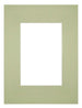 Passepartout Dimensione Cornice 18x24 cm - Formato Immagine 10x15 cm - Menta Verde