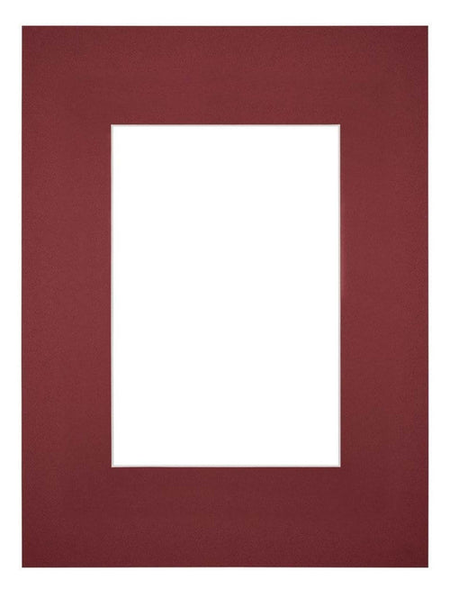 Passepartout Dimensione Cornice 18x24 cm - Formato Immagine 10x15 cm - Vino Rosso