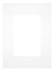 Passepartout Dimensione Cornice 18x24 cm - Formato Immagine 10x15 cm - Bianco