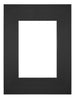 Passepartout Dimensione Cornice 18x24 cm - Formato Immagine 10x15 cm - Nero