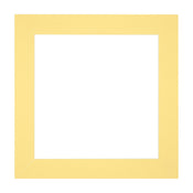 Passepartout Dimensione Cornice 20x20 cm - Formato Immagine 15x15 cm - Giallo