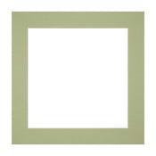 Passepartout Dimensione Cornice 20x20 cm - Formato Immagine 15x15 cm - Menta Verde