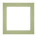 Passepartout Dimensione Cornice 20x20 cm - Formato Immagine 15x15 cm - Menta Verde