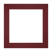 Passepartout Dimensione Cornice 20x20 cm - Formato Immagine 15x15 cm - Vino Rosso