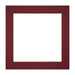 Passepartout Dimensione Cornice 20x20 cm - Formato Immagine 15x15 cm - Vino Rosso