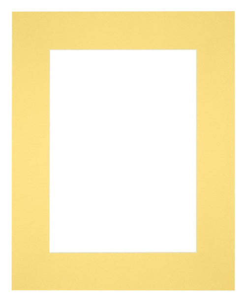 Passepartout Dimensione Cornice 20x25 cm - Formato Immagine 13x18 cm - Giallo