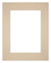 Passepartout Dimensione Cornice 20x25 cm - Formato Immagine 13x18 cm - Beige