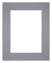 Passepartout Dimensione Cornice 20x25 cm - Formato Immagine 13x18 cm - Grigio