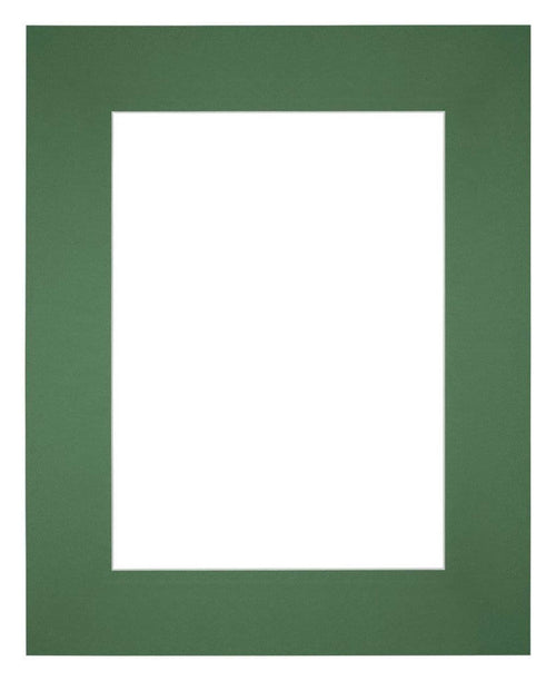 Passepartout Dimensione Cornice 20x25 cm - Formato Immagine 13x18 cm - Foresta Verde