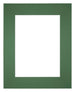 Passepartout Dimensione Cornice 20x25 cm - Formato Immagine 13x18 cm - Foresta Verde