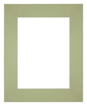 Passepartout Dimensione Cornice 20x25 cm - Formato Immagine 13x18 cm - Menta Verde