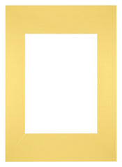 Passepartout Dimensione Cornice 20x28 cm - Formato Immagine 13x18 cm - Giallo