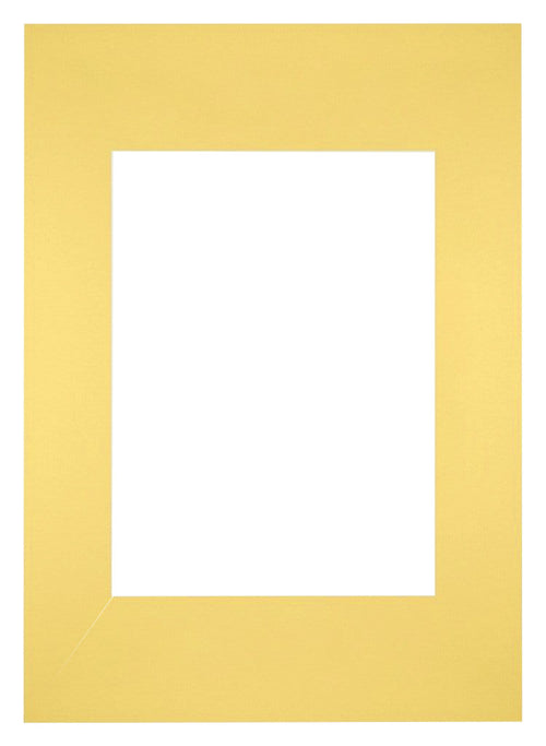 Passepartout Dimensione Cornice 20x28 cm - Formato Immagine 13x18 cm - Giallo