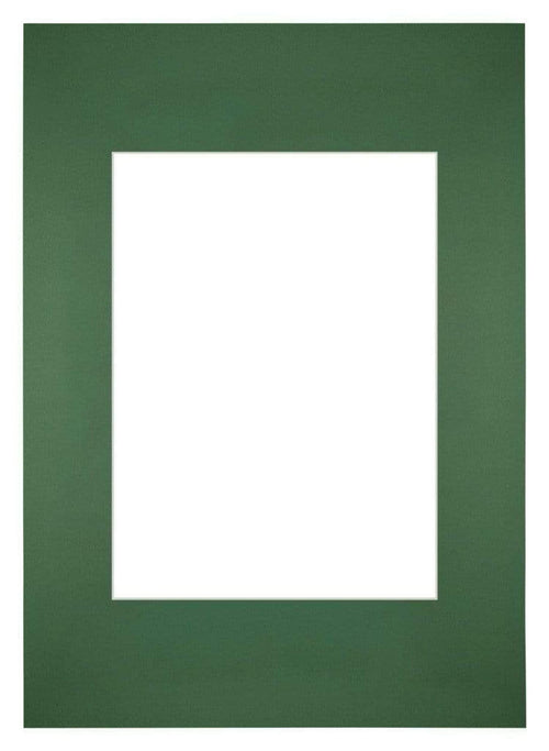 Passepartout Dimensione Cornice 20x28 cm - Formato Immagine 13x18 cm - Foresta Verde