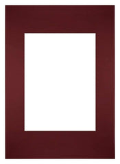 Passepartout Dimensione Cornice 20x28 cm - Formato Immagine 13x18 cm - Vino Rosso