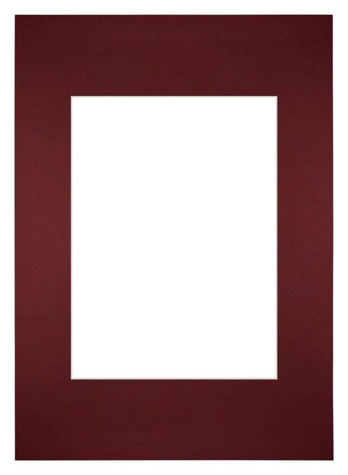 Passepartout Dimensione Cornice 20x28 cm - Formato Immagine 13x18 cm - Vino Rosso