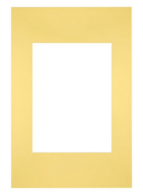 Passepartout Dimensione Cornice 20x30 cm - Formato Immagine 13x18 cm - Giallo