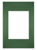 Passepartout Dimensione Cornice 20x30 cm - Formato Immagine 13x18 cm - Foresta Verde