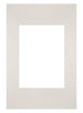 Passepartout Dimensione Cornice 20x30 cm - Formato Immagine 13x18 cm - Grigio Chiaro