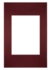 Passepartout Dimensione Cornice 20x30 cm - Formato Immagine 13x18 cm - Vino Rosso