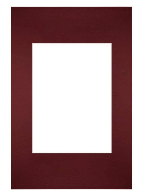 Passepartout Dimensione Cornice 20x30 cm - Formato Immagine 13x18 cm - Vino Rosso