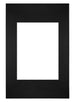 Passepartout Dimensione Cornice 20x30 cm - Formato Immagine 13x18 cm - Nero