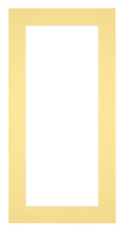 Passepartout Dimensione Cornice 20x40 cm - Formato Immagine 10x30 cm - Giallo