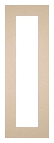 Passepartout Dimensione Cornice 25x75 cm - Formato Immagine 10x50 cm - Beige