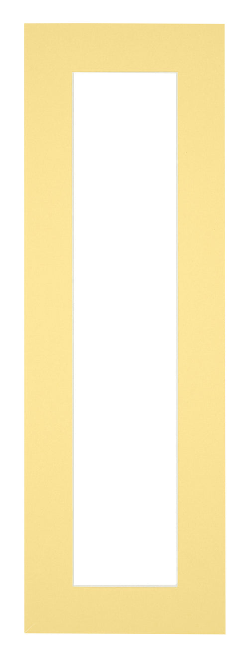 Passepartout Dimensione Cornice 37,5x98 cm - Formato Immagine 25x85 cm - Giallo