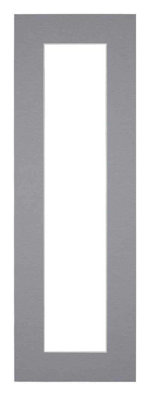 Passepartout Dimensione Cornice 20x60 cm - Formato Immagine 10x50 cm - Grigio