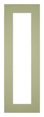 Passepartout Dimensione Cornice 25x75 cm - Formato Immagine 10x50 cm - Menta Verde