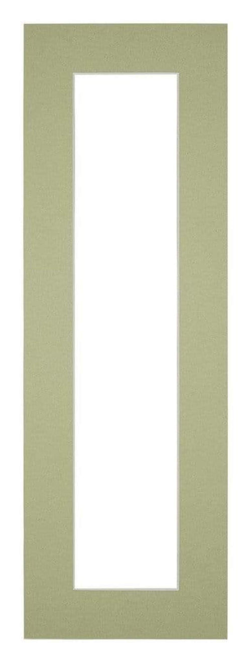 Passepartout Dimensione Cornice 20x60 cm - Formato Immagine 10x50 cm - Menta Verde