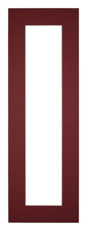 Passepartout Dimensione Cornice 25x75 cm - Formato Immagine 10x50 cm - Vino Rosso