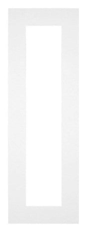 Passepartout Dimensione Cornice 25x75 cm - Formato Immagine 10x50 cm - Bianco