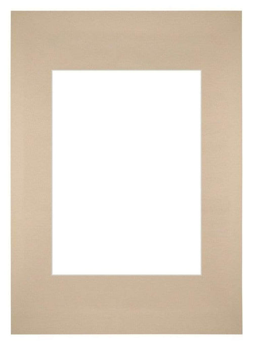 Passepartout Dimensione Cornice 21x29 7 cm - A4 Formato Immagine 13x18 cm - Beige