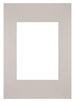 Passepartout Dimensione Cornice 21x29 7 cm - A4 Formato Immagine 13x18 cm - Granito Grigio