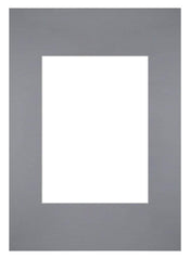 Passepartout Dimensione Cornice 21x29 7 cm - A4 Formato Immagine 13x18 cm - Grigio