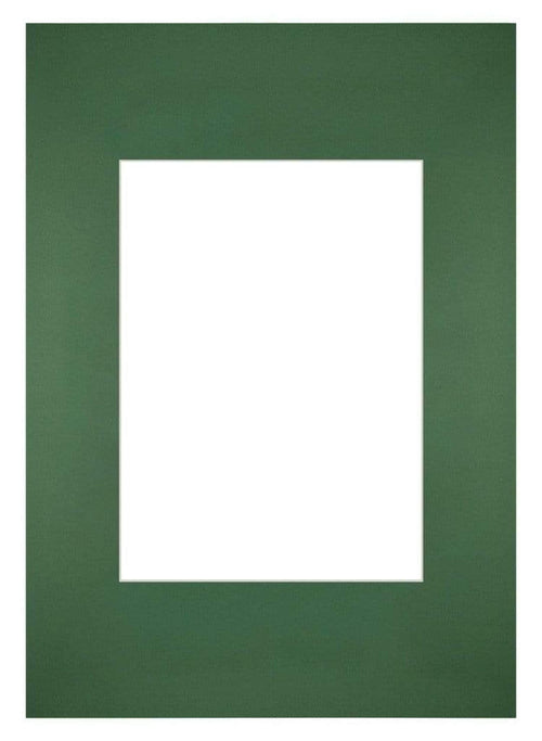 Passepartout Dimensione Cornice 21x29 7 cm - A4 Formato Immagine 13x18 cm - Foresta Verde